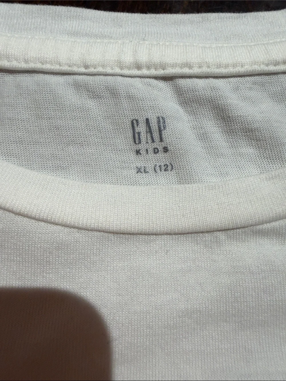 GAP White Eyelet Ruffle Sleeve Tee